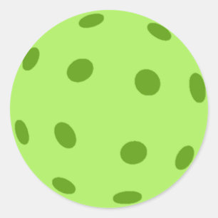 Adesivo Redondo Pickleball Verde