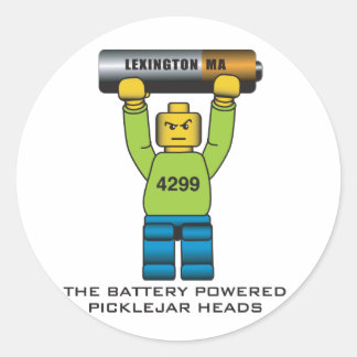 Adesivo Redondo Picklejar Head Stikers 2011
