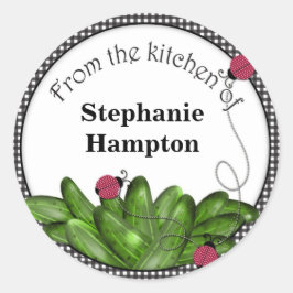 Adesivo Redondo Picle Jar Stickers