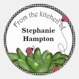 Adesivo Redondo Picle Jar Stickers