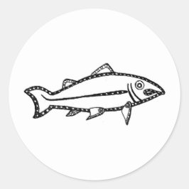 Adesivo Redondo Piclish Salmon