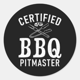 Adesivo Redondo Picmaster do Churrasco certificado Grill Barbecue 