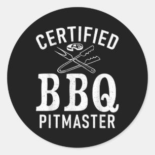 Adesivo Redondo Picmaster do Churrasco certificado Grill Barbecue 