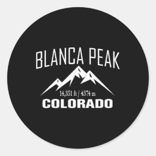 Adesivo Redondo Pico Blanca Colorado Climbing Clube de Cume Outdoo
