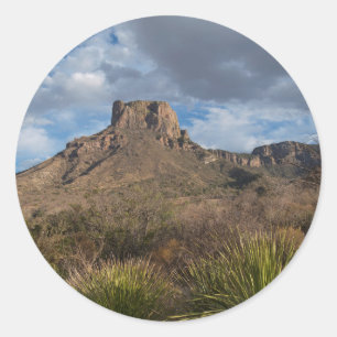 Adesivo Redondo Pico da Casa Grande, Bacia de Chisos, Grande Dobro