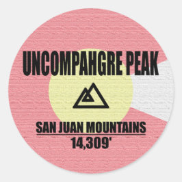 Adesivo Redondo Pico de Uncompahgre