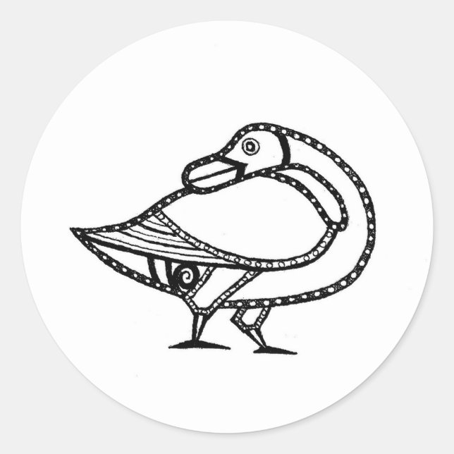 Adesivo Redondo Pictic Goose (Frente)