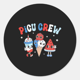 Adesivo Redondo Picu Crew Pediátrico Apreciação Patriótica 4