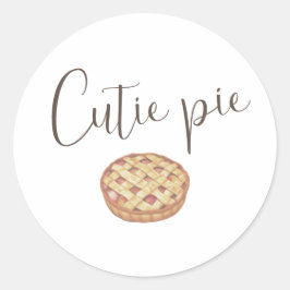 Adesivo Redondo Pie Sticker