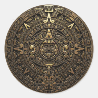 Adesivo Redondo Piedra del Sol Azteca