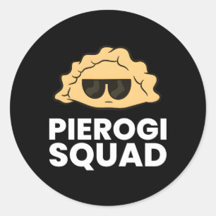 Adesivo Redondo Pierogi Squad Polônia Pierogi