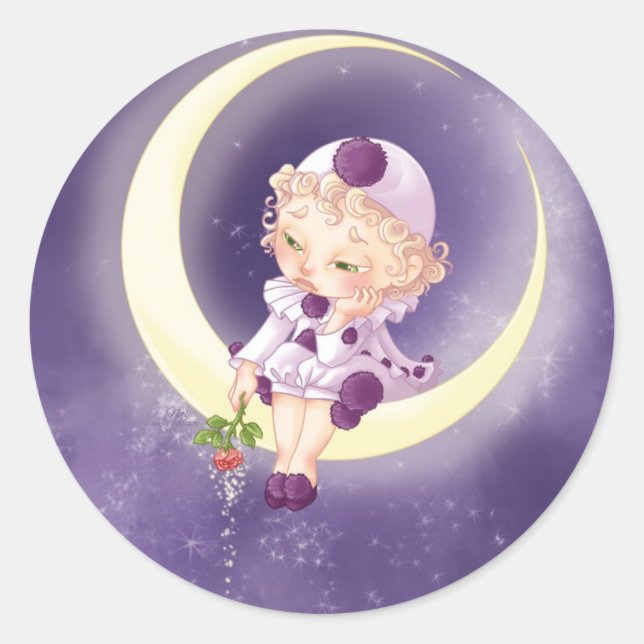 Adesivo Redondo Pierrot (Frente)