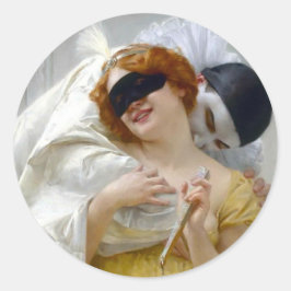 Adesivo Redondo Pierrot and Columbine - Guillaume Seignac