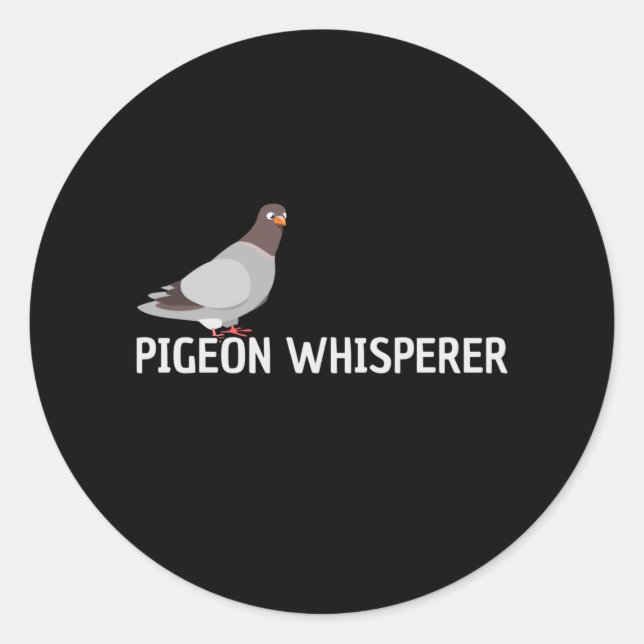 Adesivo Redondo Pigeon Carrier Pigeon (Frente)