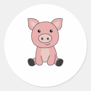Adesivo Redondo Piglet Piglet Lama Lama