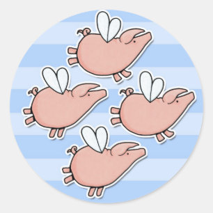 Adesivo Redondo pigmeus voadores