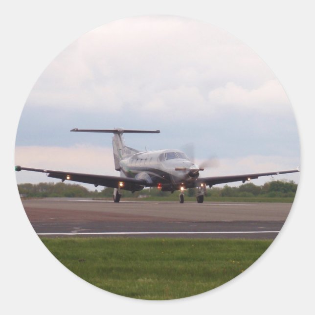Adesivo Redondo Pilatus PC 12 (Frente)
