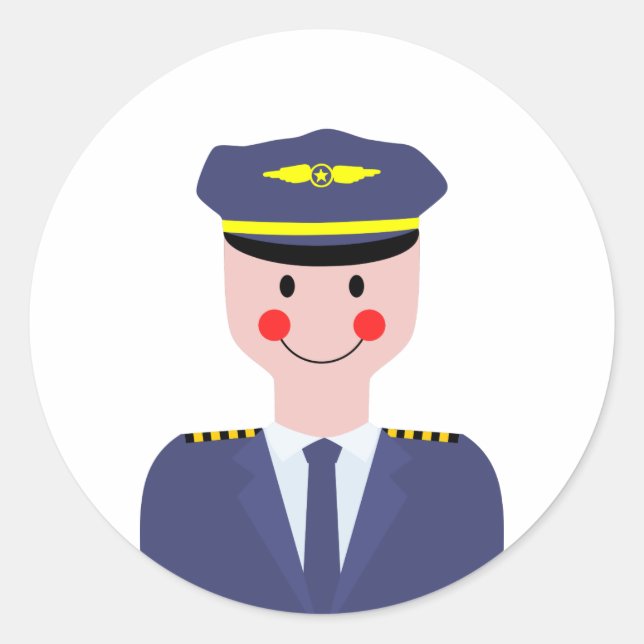 Adesivo Redondo Piloto (Frente)