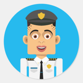 Adesivo Redondo Piloto