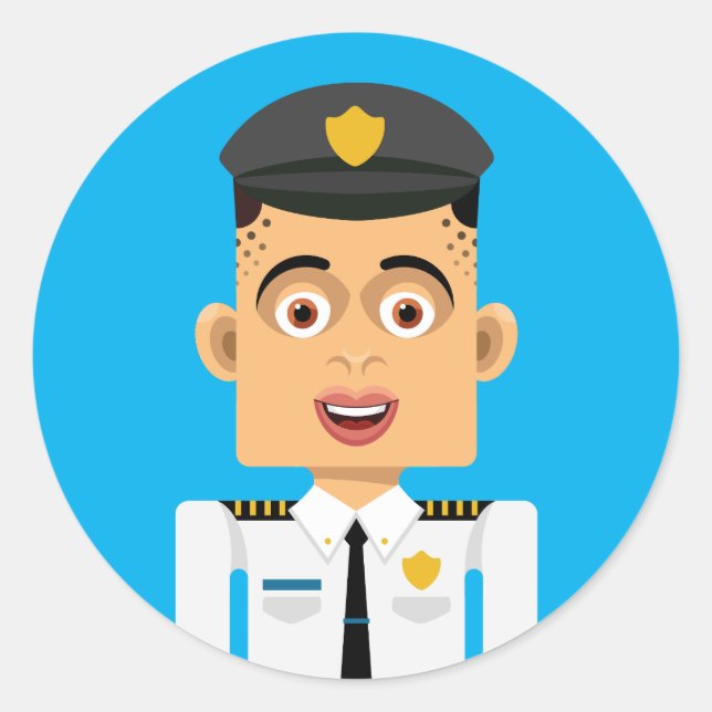 Adesivo Redondo Piloto (Frente)