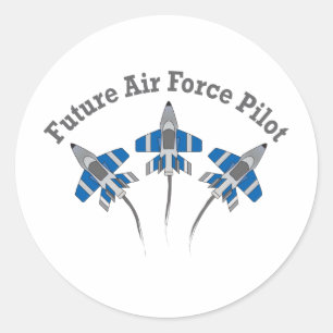 Adesivo Redondo Piloto futuro da força aérea