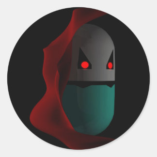 Adesivo Redondo Pílulas de Prozac Vampiro