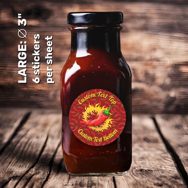 Adesivo Redondo Pimenta com Vinheta (Criador carregado)