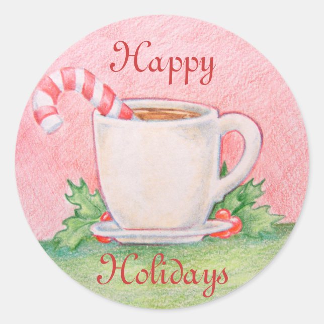 Adesivo Redondo Pimenta-de-menta-pimenta (Frente)