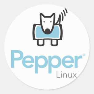 Adesivo Redondo Pimenta Linux