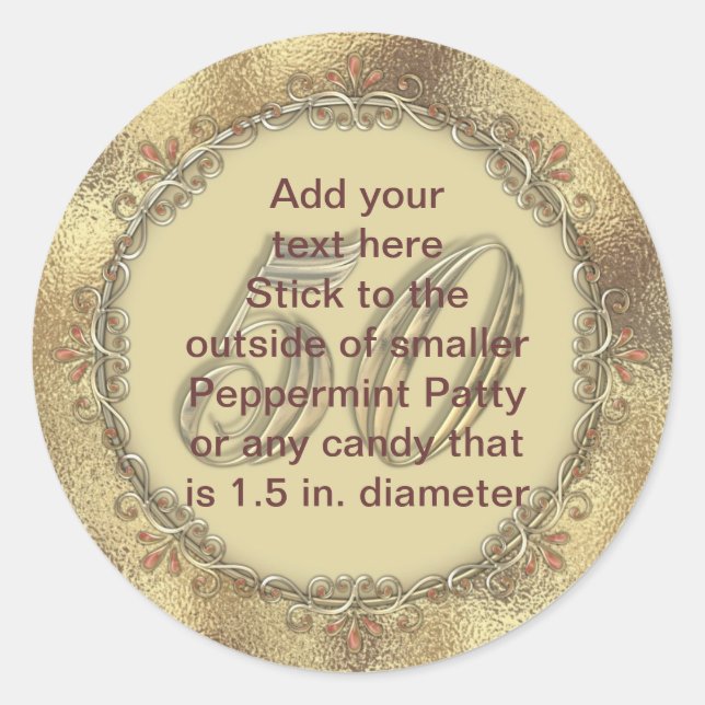 Adesivo Redondo Pimenta-menta-Pimenta-Pau, DOURADOS FAVORADORES (Frente)