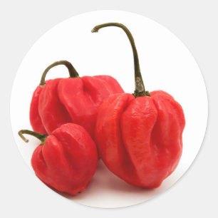 Adesivo Redondo Pimento doce