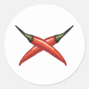 Adesivo Redondo Pimentos legal