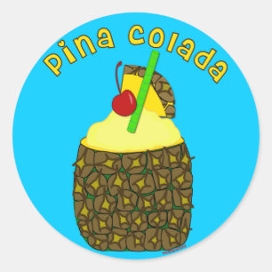 Adesivo Redondo Pina Colada