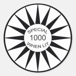Adesivo Redondo Pinball Special When Lit Sticker