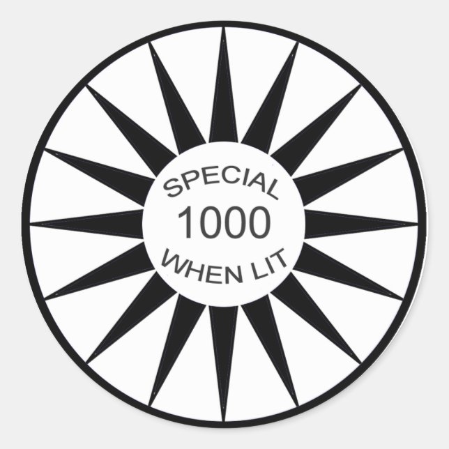 Adesivo Redondo Pinball Special When Lit Sticker (Frente)