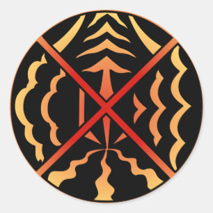 Adesivo Redondo Pinças de Arte Espiritual