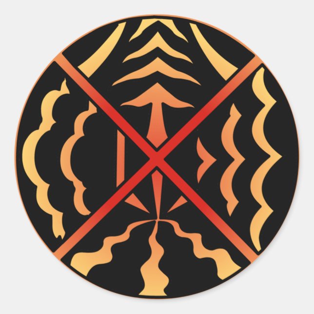 Adesivo Redondo Pinças de Arte Espiritual (Frente)