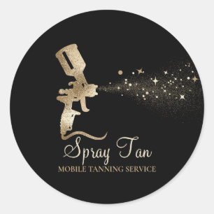 Adesivo Redondo Pincel de Ar de Tanning Mobile Spray Tan