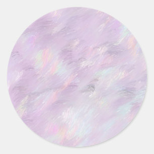 Adesivo Redondo Pincel Roxo Traça Trendência Personalizada de Past