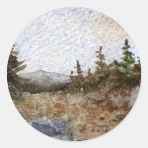 Adesivo Redondo Pine Tree Sticker