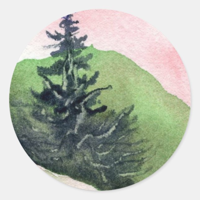 Adesivo Redondo Pine Tree Sticker (Frente)