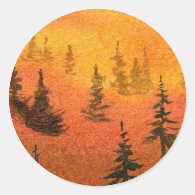 Adesivo Redondo Pine Tree Sticker (Frente)