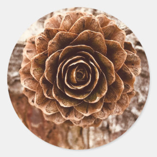 Adesivo Redondo Pinecone Autumn Stickers