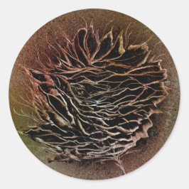 Adesivo Redondo Pinecone Picar em Castanho