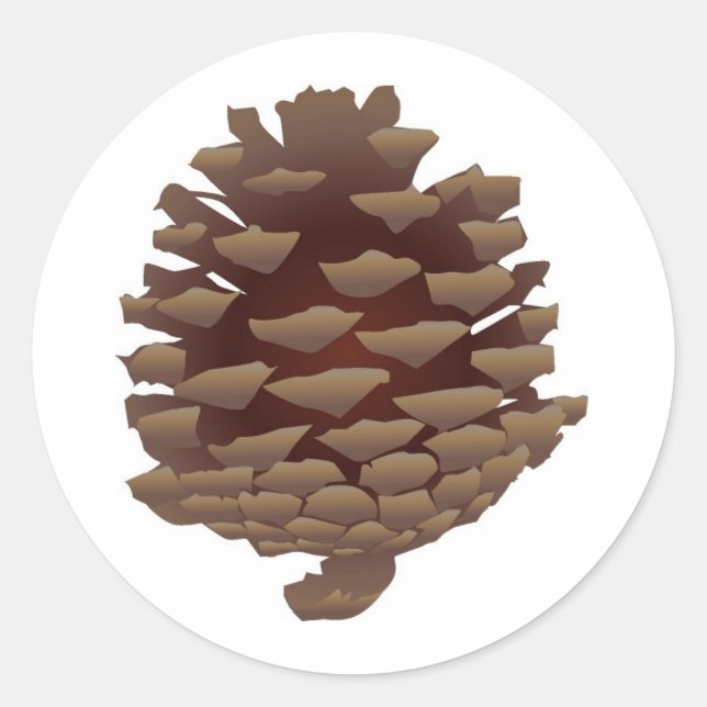 Adesivo Redondo Pinecone Russo (Frente)