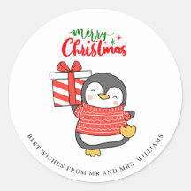 Pinguim Fofo Feliz Natal 