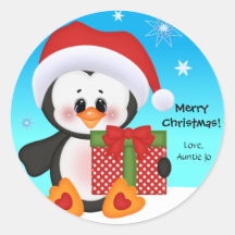 Pinguim Gift Sticker Bonito