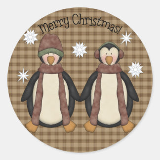 Adesivo Redondo Pinguim Pals Sticker