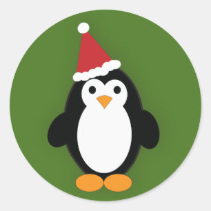 Adesivo Redondo Pinguim Papais noeis