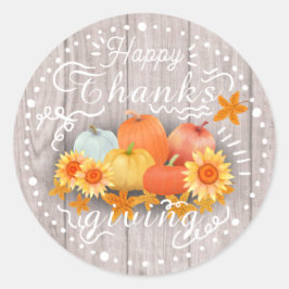 Adesivo Redondo Pinheiro-de-abóbora de outono